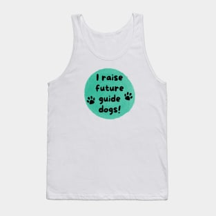 I Raise Future Guide Dogs Circle - Green Circle Tank Top